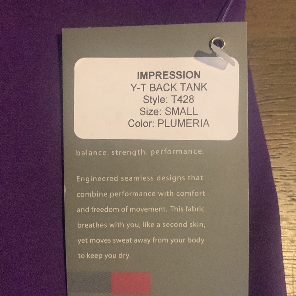 NWT NUX Women's  Compression purple Razorback Tank small - Picture 10 of 13